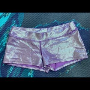 Sparkly Purple short shorts for party/clubbing.